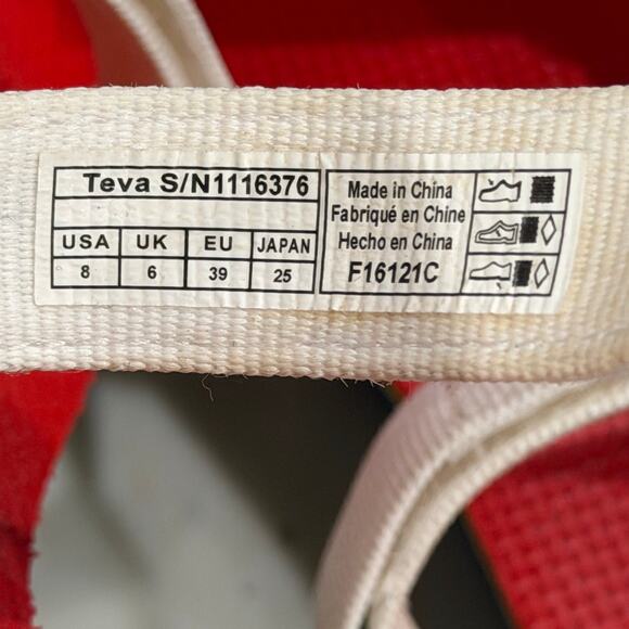 Teva Flatform Universal Sandal Womens 8 Multicolor Stripe Rainbow Pride Chunky - Picture 12 of 12